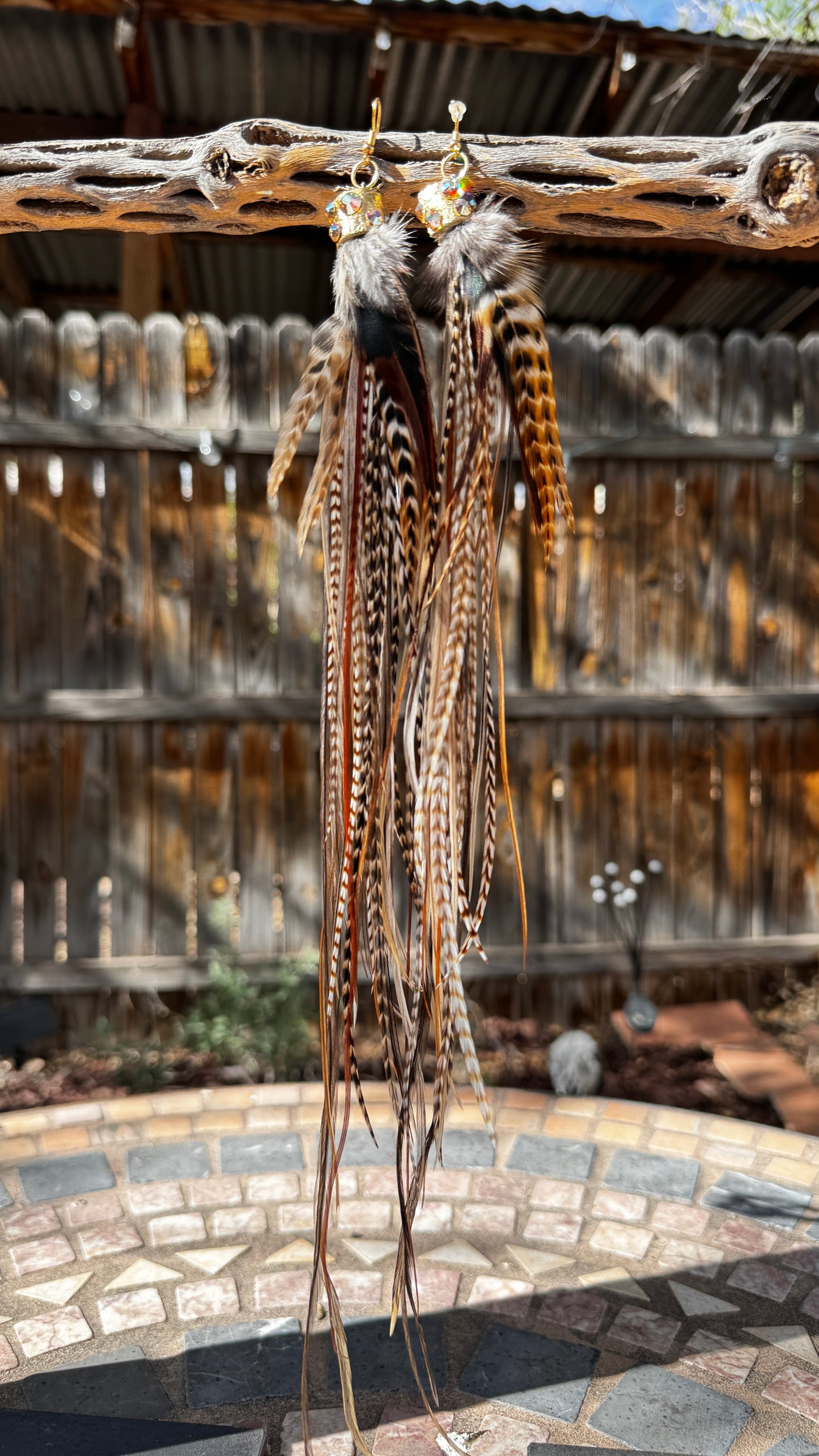 Feather Earrings - Send Nudes