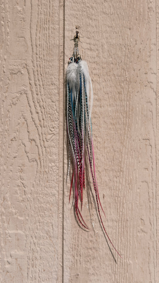 Feather Earrings - Arctic Unicorn