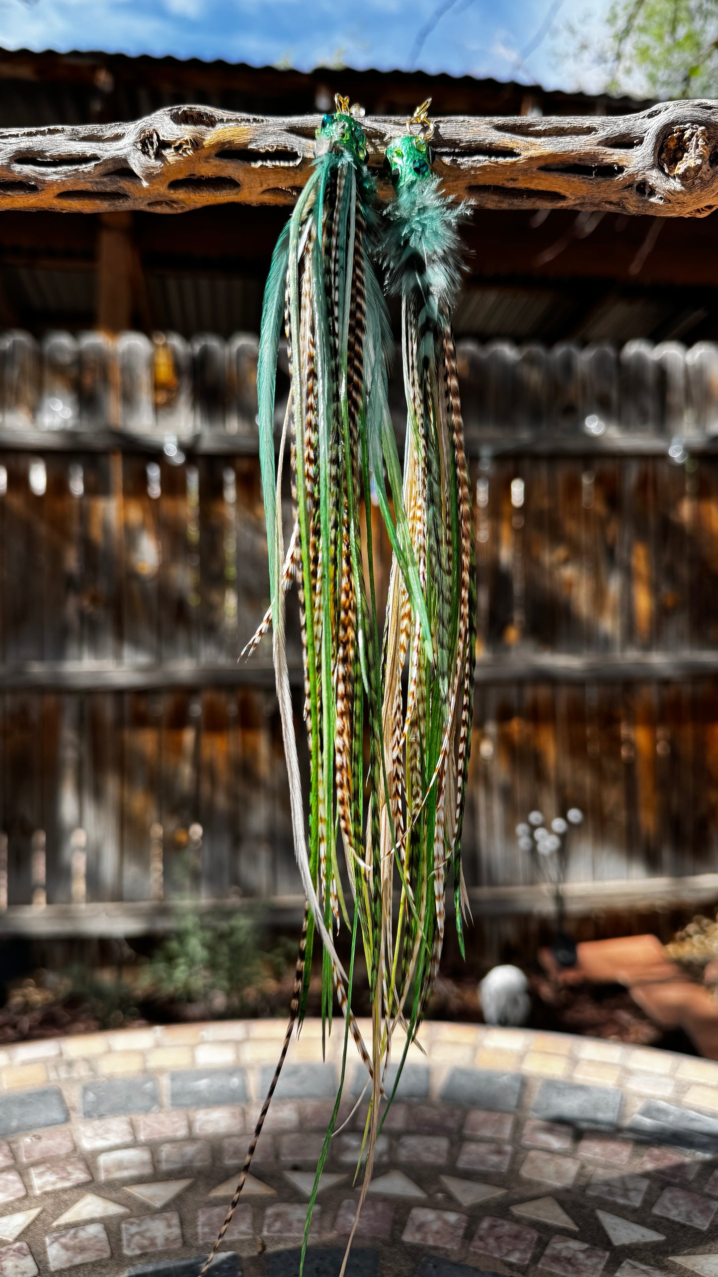 Feather Earrings - Earth Sign