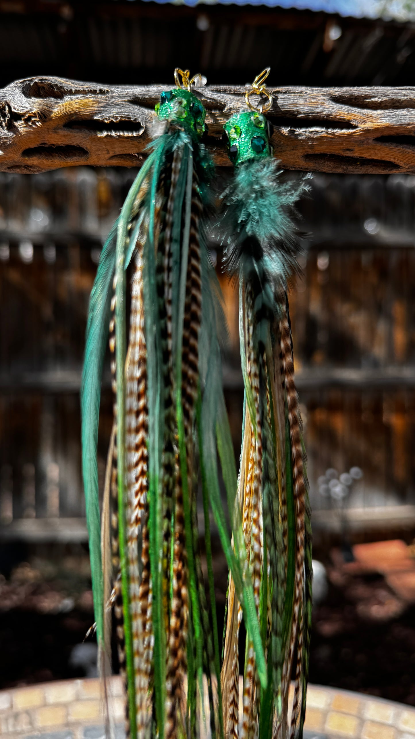 Feather Earrings - Earth Sign