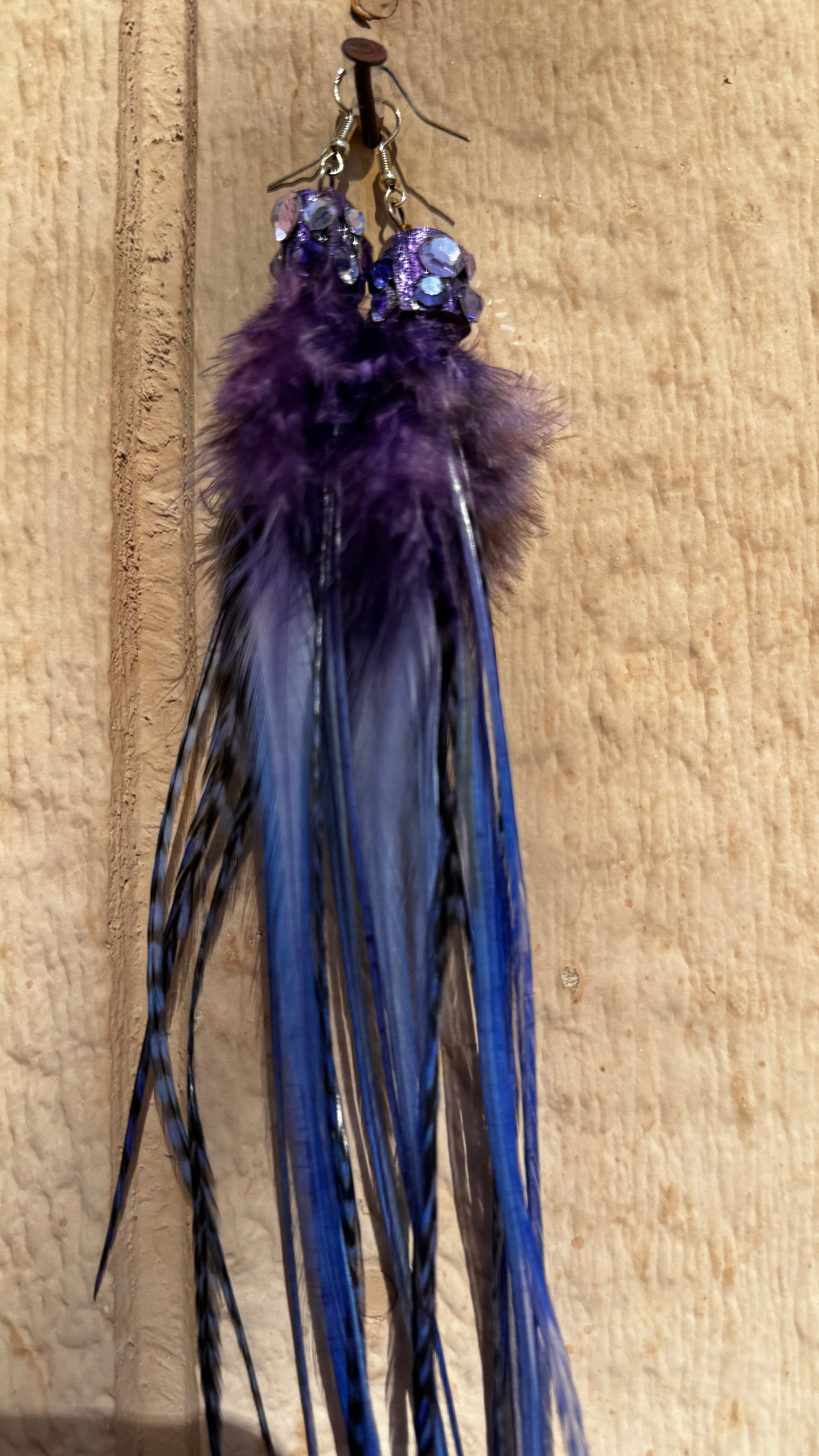 Feather Earrings - Nebula