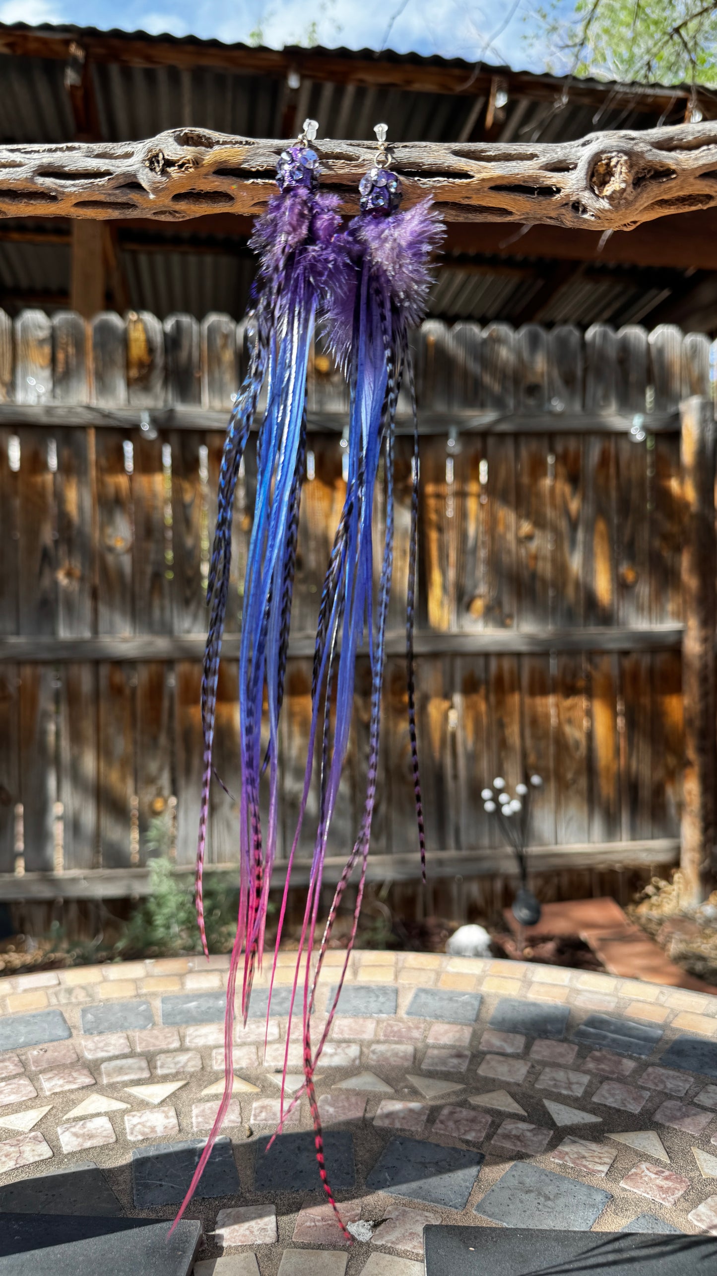 Feather Earrings - Nebula