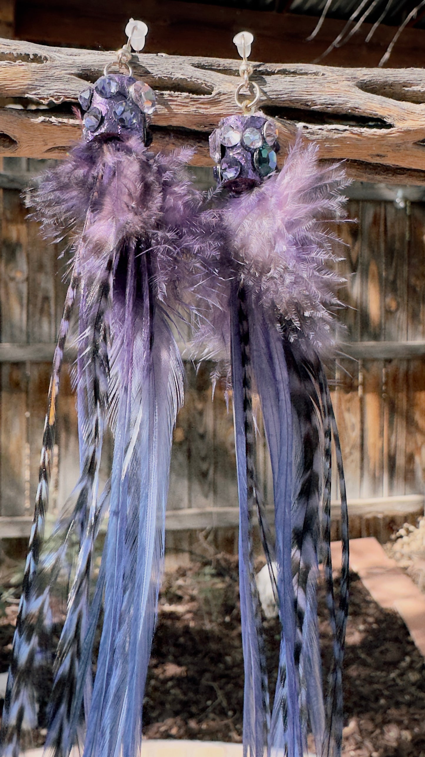 Feather Earrings - Nebula